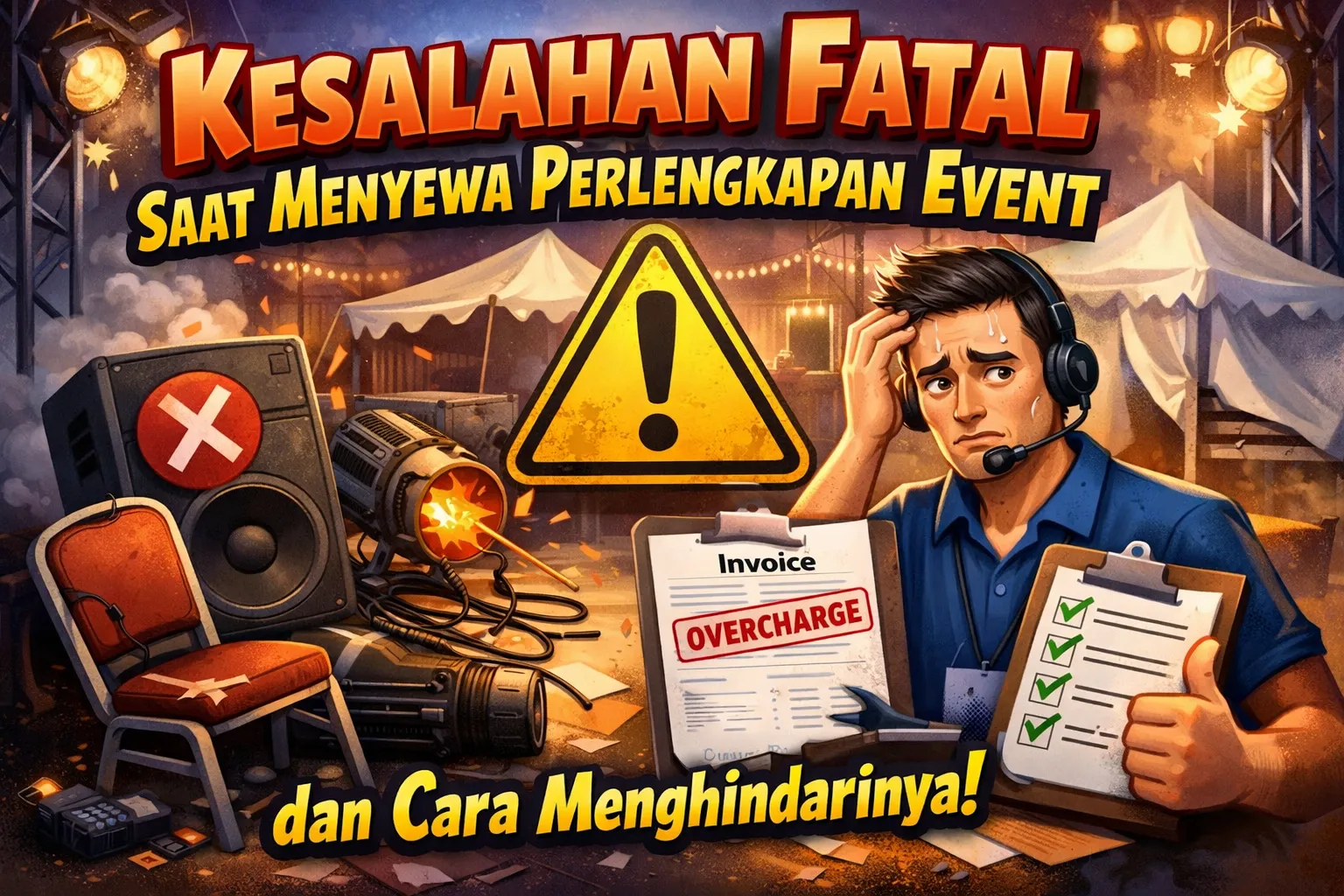 Kesalahan Fatal Saat Menyewa Perlengkapan Event dan Cara Menghindarinya