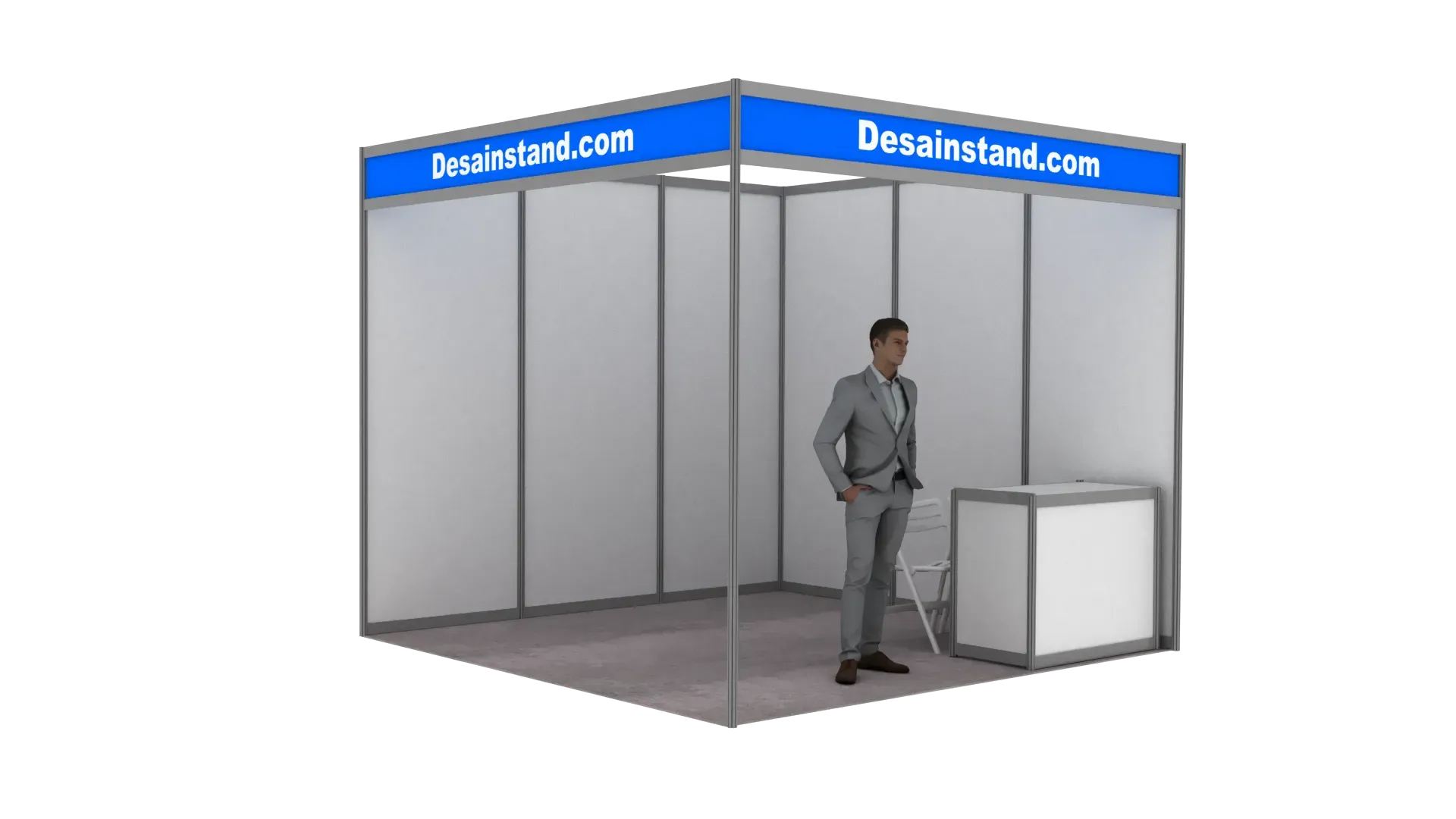 Stand Partisi Allumunium R8 silver