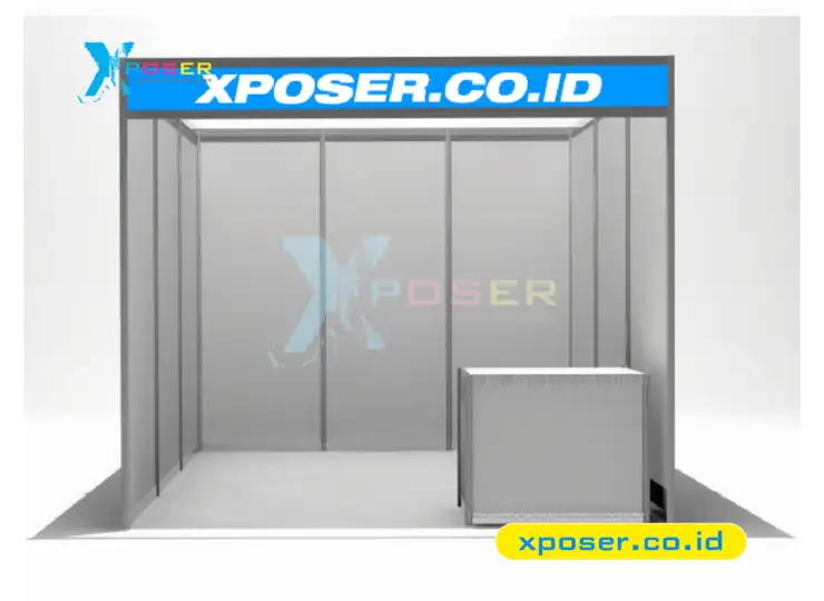 Booth Standar Rangka Aluminium untuk Booth Bazar dan Pameran